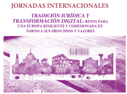 Organización de Jornadas Internacionales sobre tradición jurídica y transformación digital, financiadas por la GV